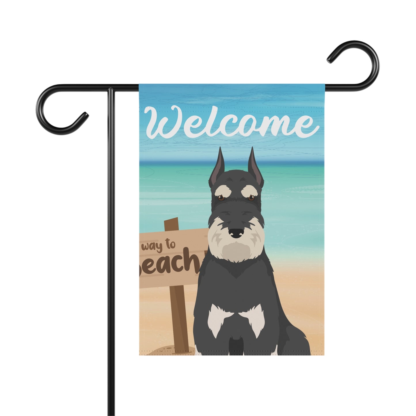 Schnauzer Dog Garden Flag