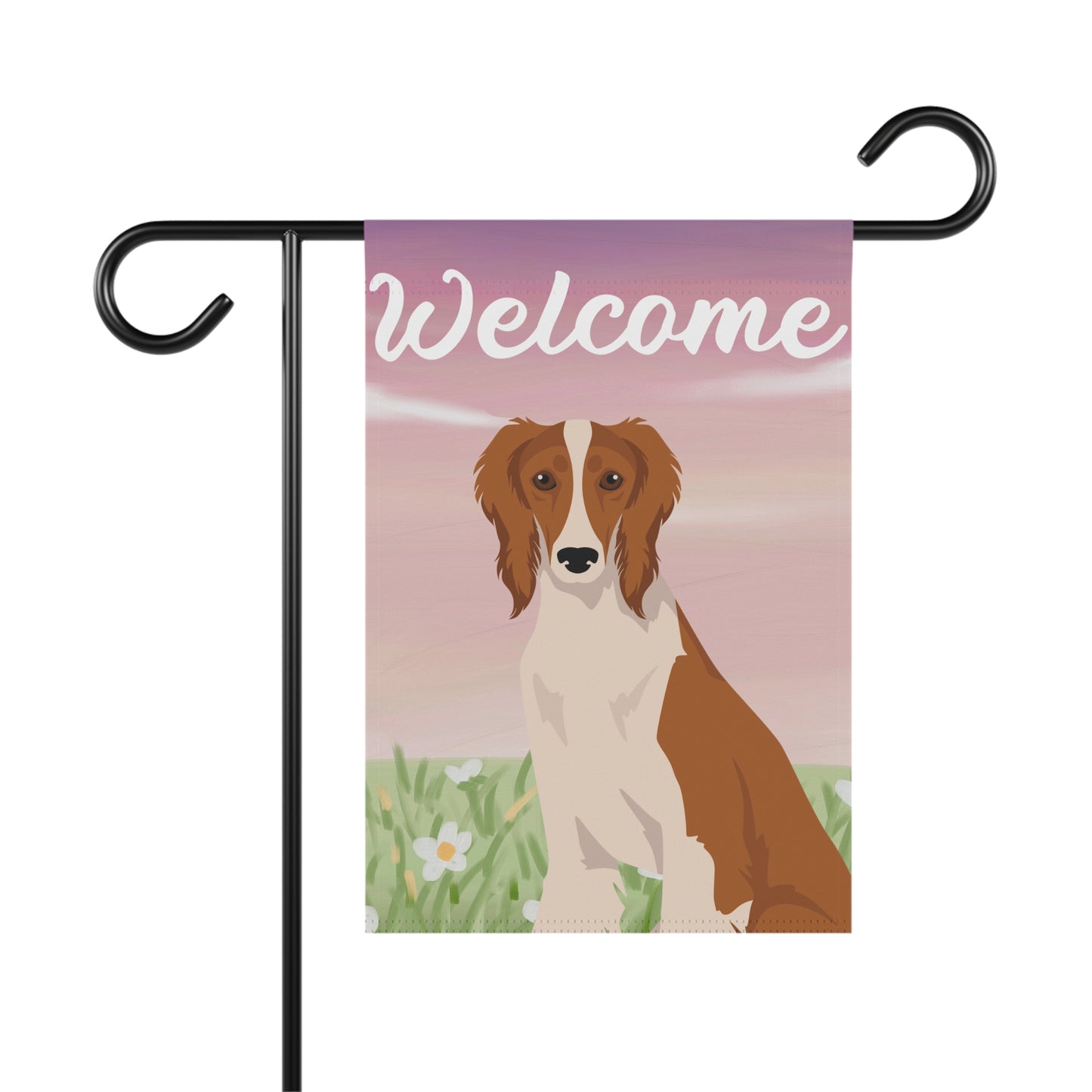 Saluki Dog Welcome Garden Flag