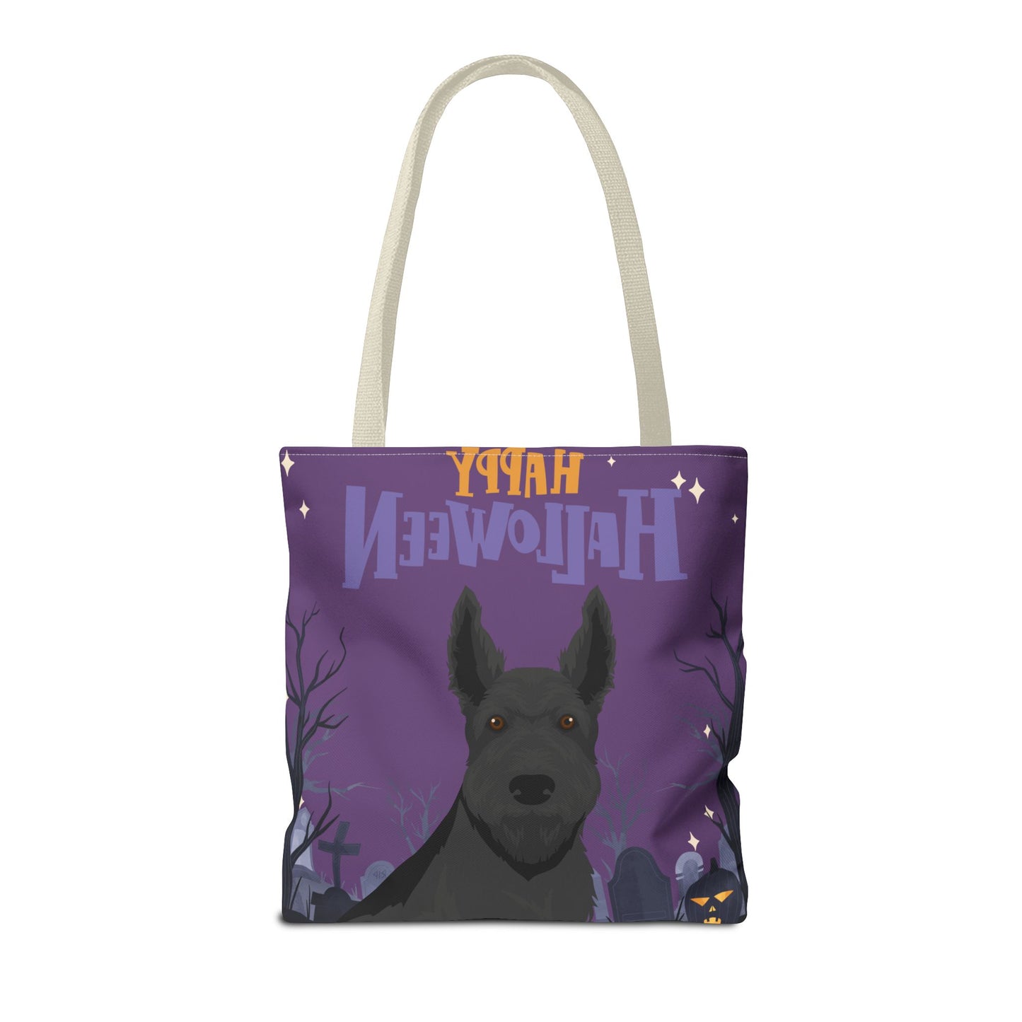 Scottish Terrier Dog Happy Halloween Tote Bag 16x16