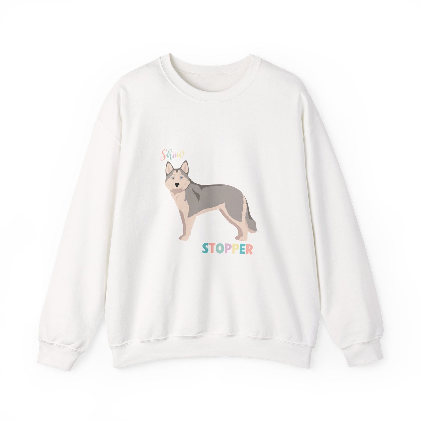 Alaskan Husky Dog Unisex Heavy Blend Crewneck Sweatshirt