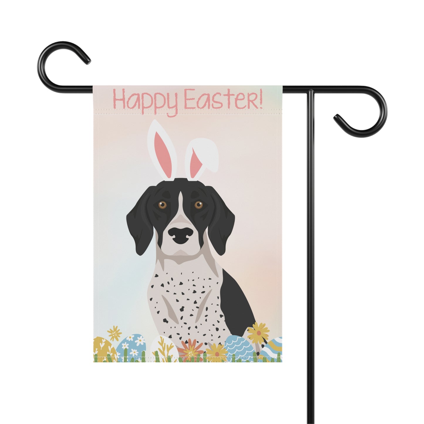 German Shorthaired Pointer Dog Happy Easter Garden Flag