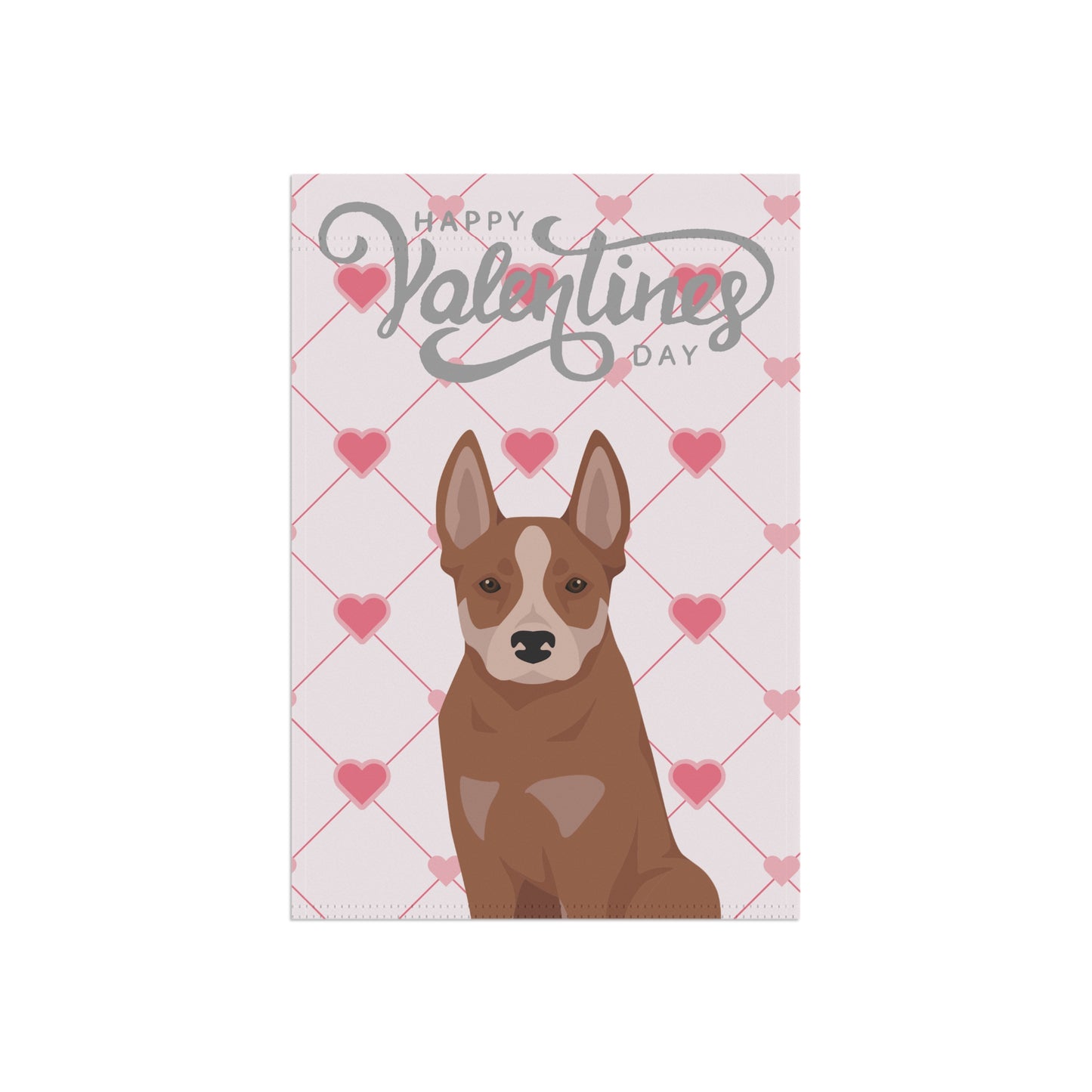 Australian Cattle Dog Valentines Day Garden Flag