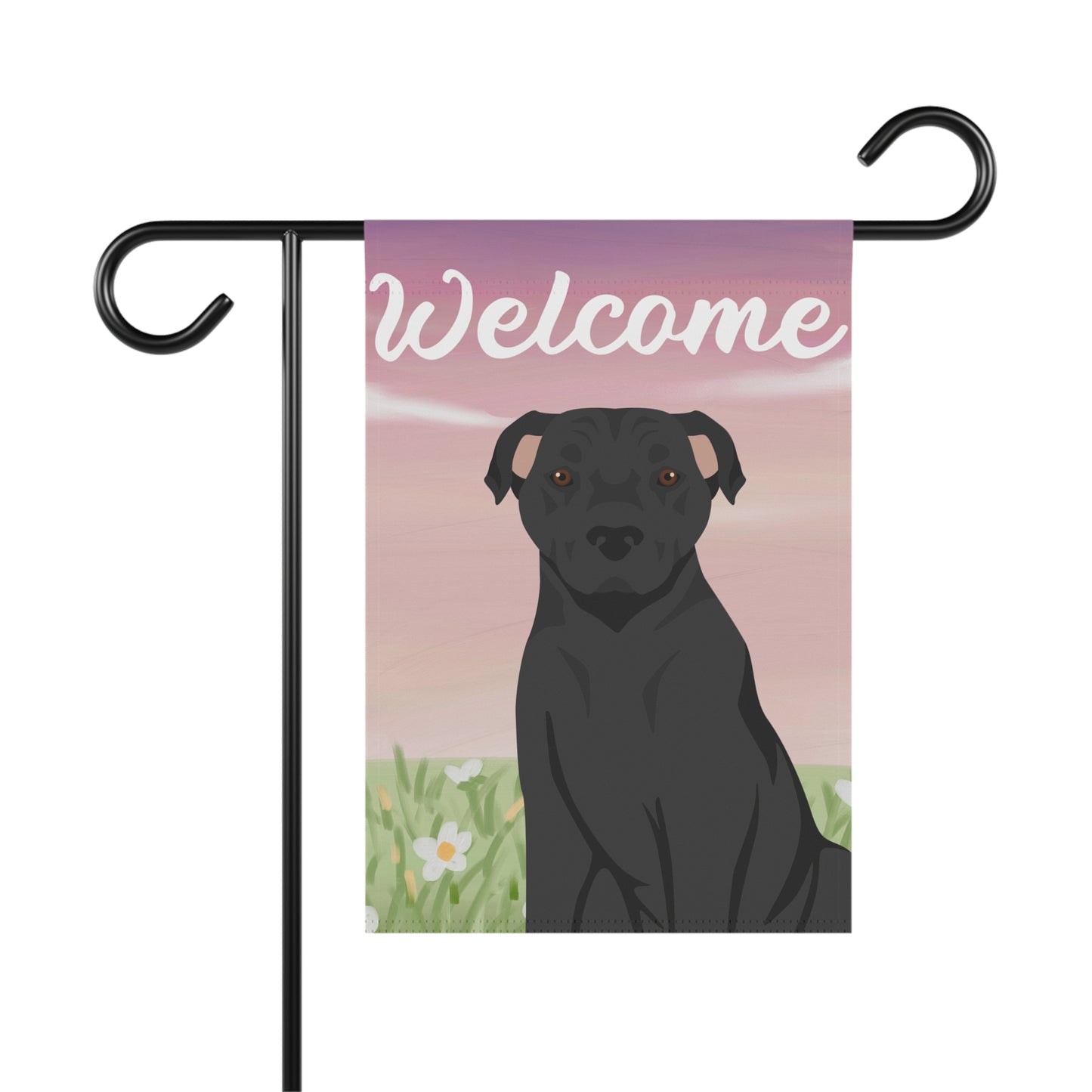 American Staffordshire Terrier Dog Welcome Garden Flag
