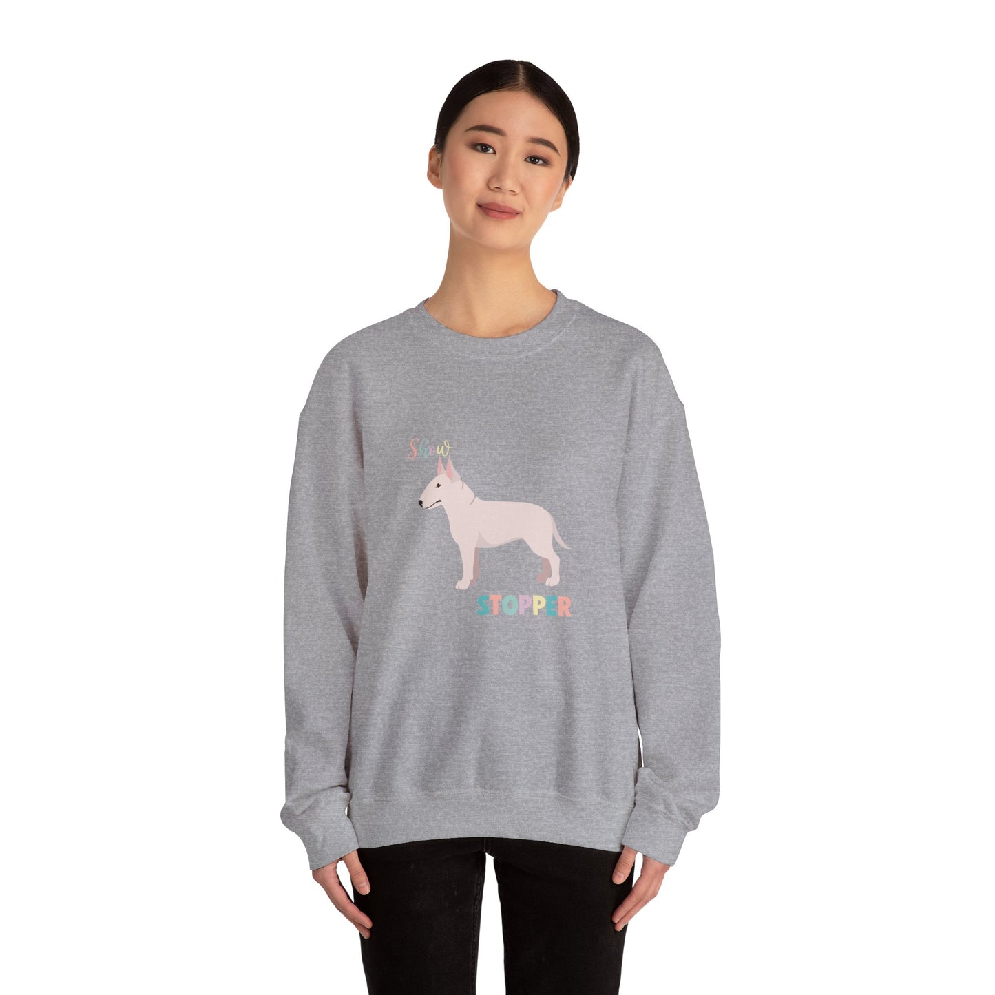 Bull Terrier Dog Unisex Heavy Blend Crewneck Sweatshirt