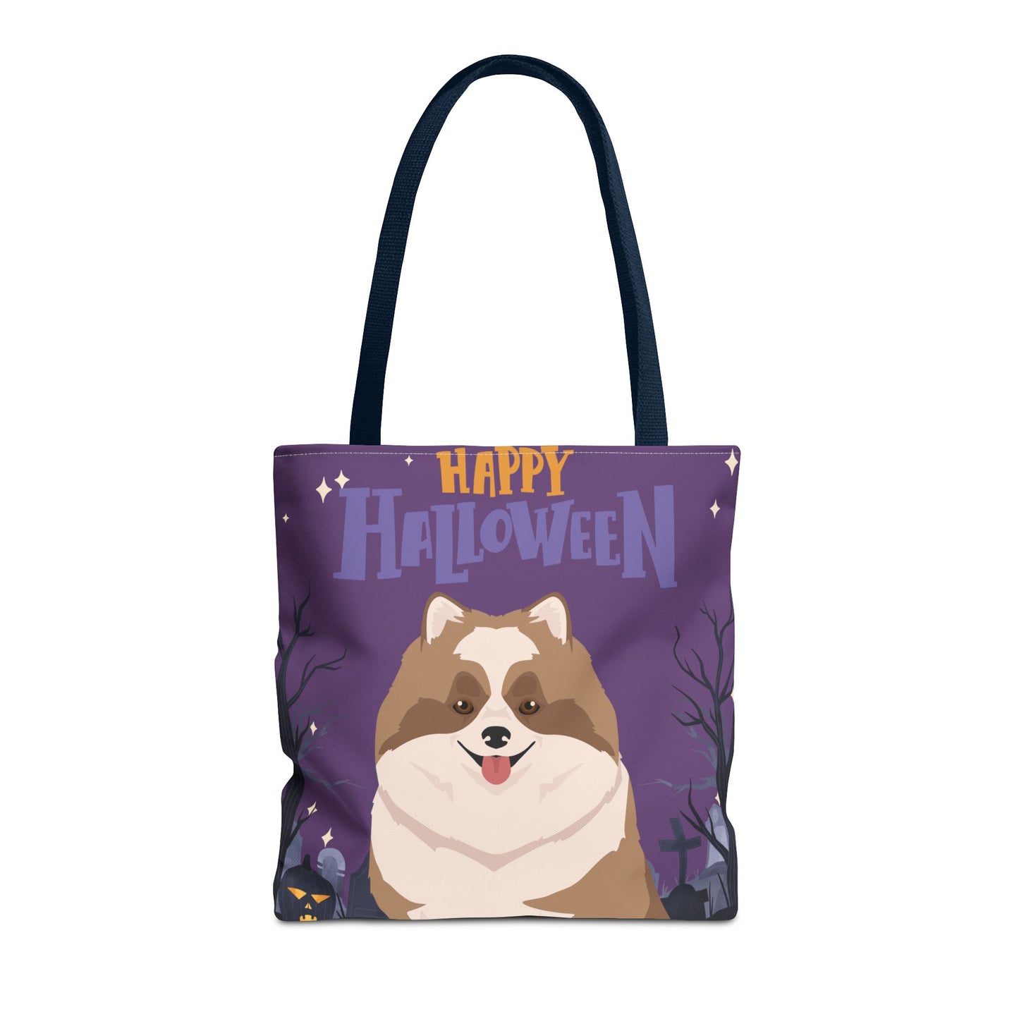 Pomeranian Dog Happy Halloween Tote Bag 16x16