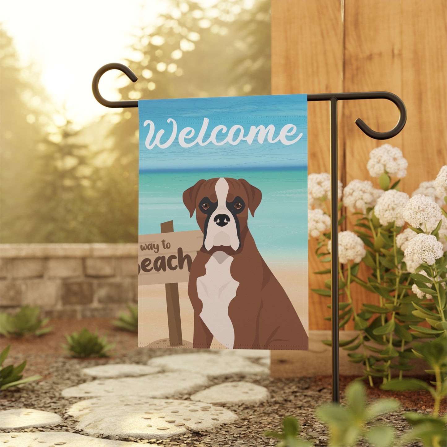 Boxer Dog Garden Flag