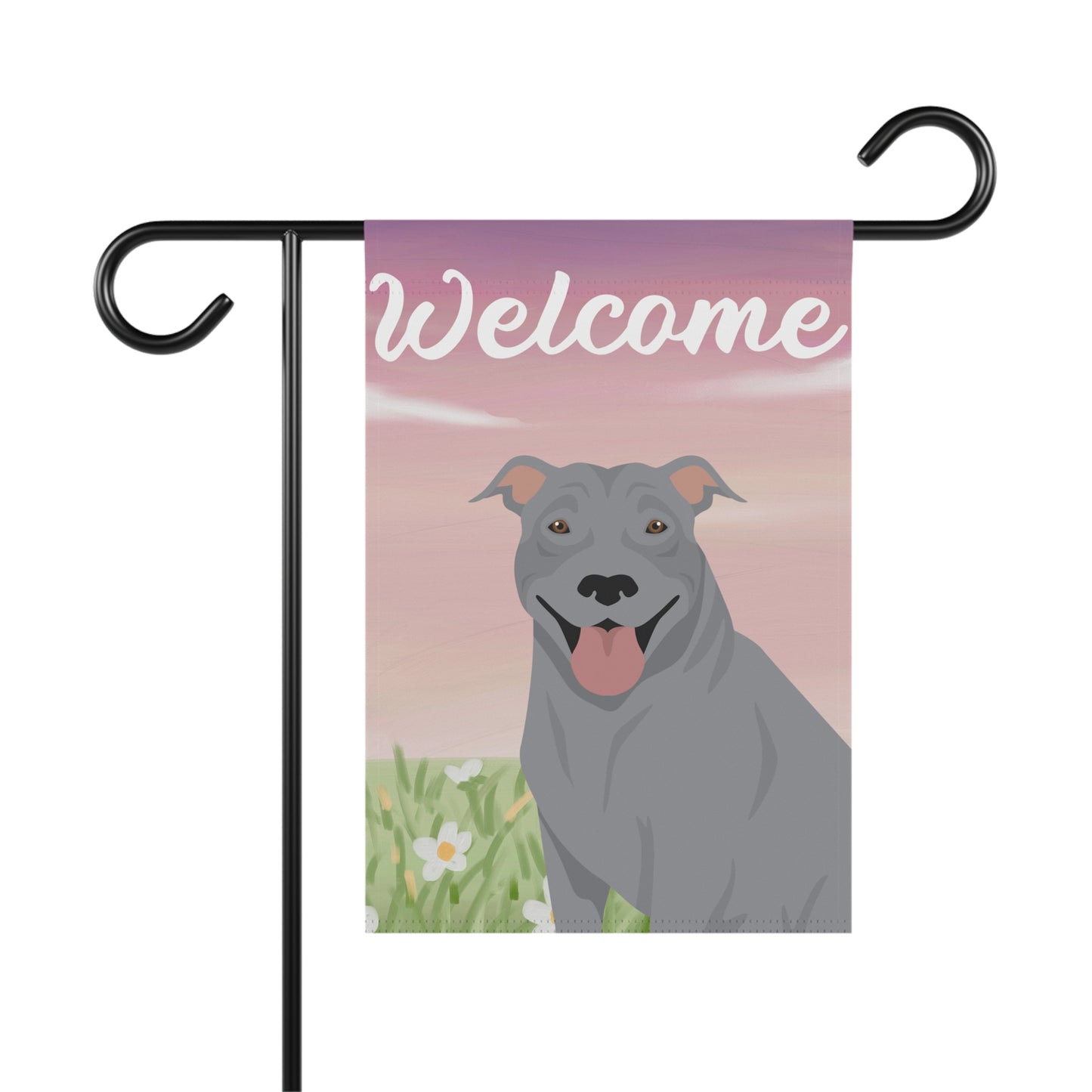 Pit Bull Dog Welcome Garden Flag
