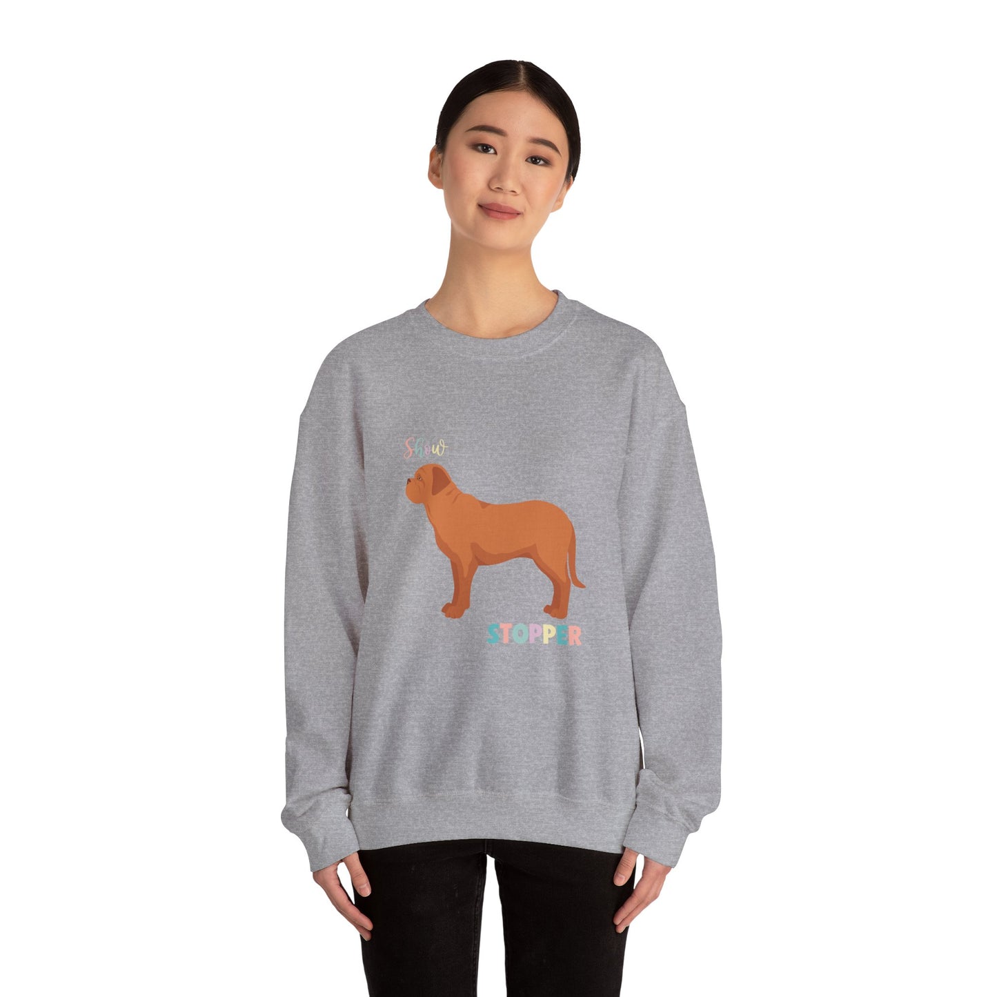 Dogue De Bordeaux Dog Unisex Heavy Blend Crewneck Sweatshirt