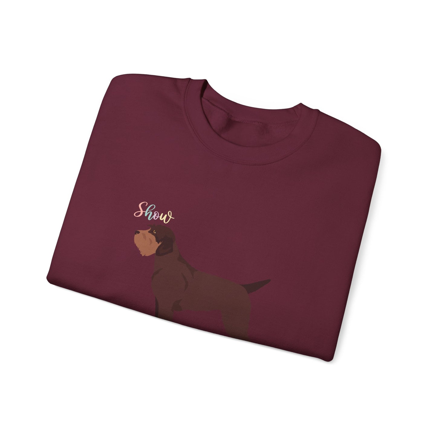 Wirehaired Pointer Griffon Dog Unisex Heavy Blend Crewneck Sweatshirt
