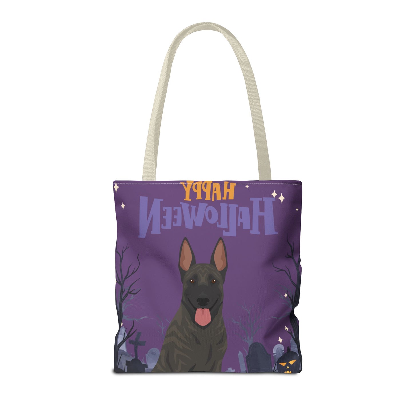 Dutch Shepherd Dog Happy Halloween Tote Bag 16x16