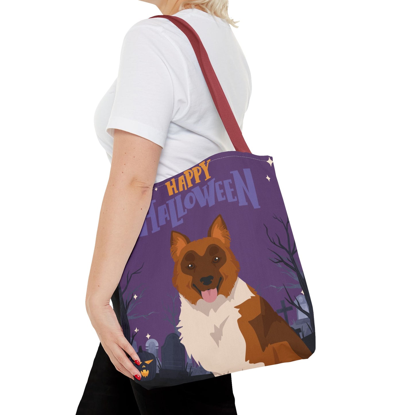 Elo Dog Happy Halloween Tote Bag 16x16