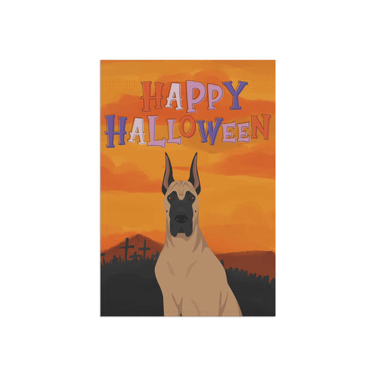 Great Dane Dog Halloween Garden Flag