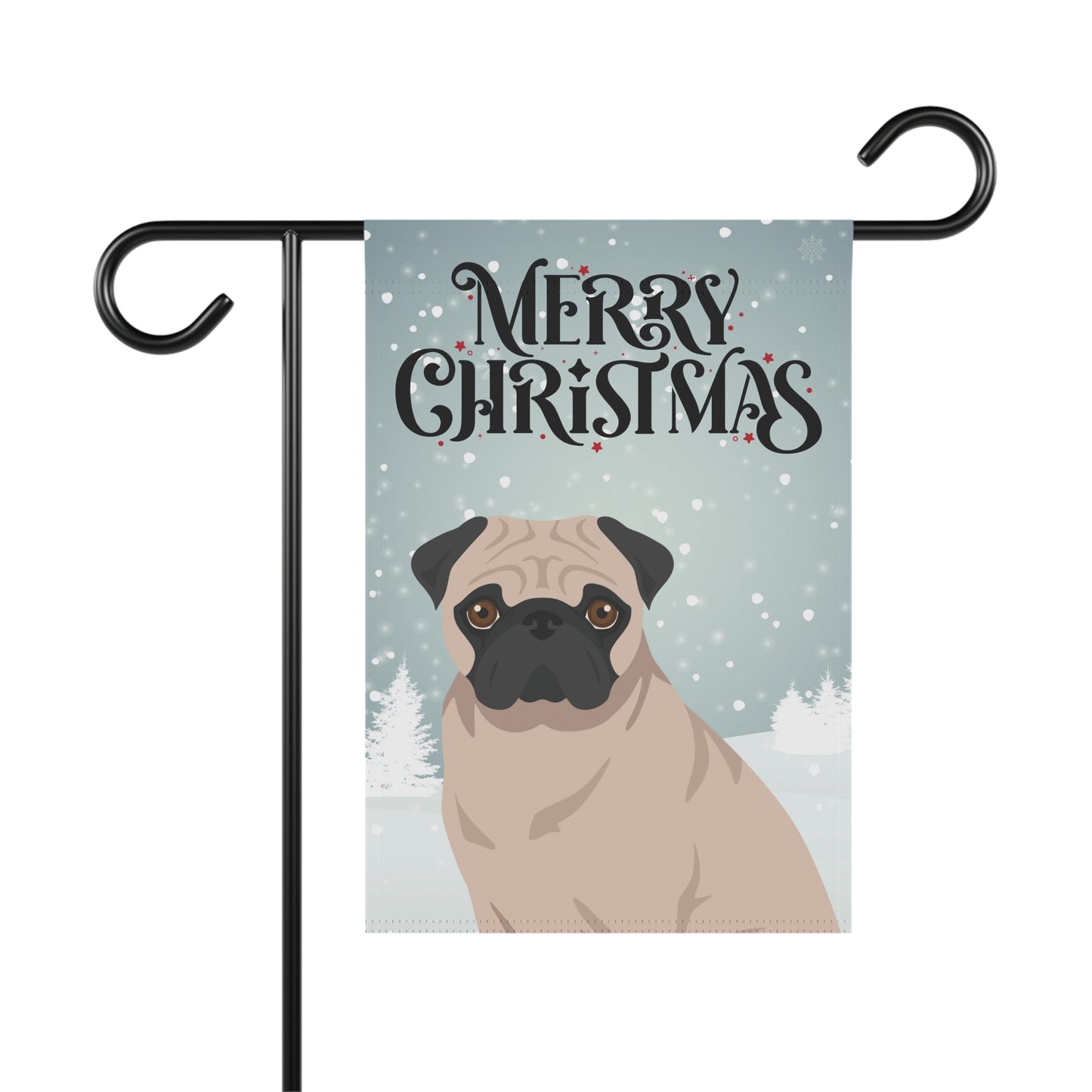 Pug Dog Garden Flag