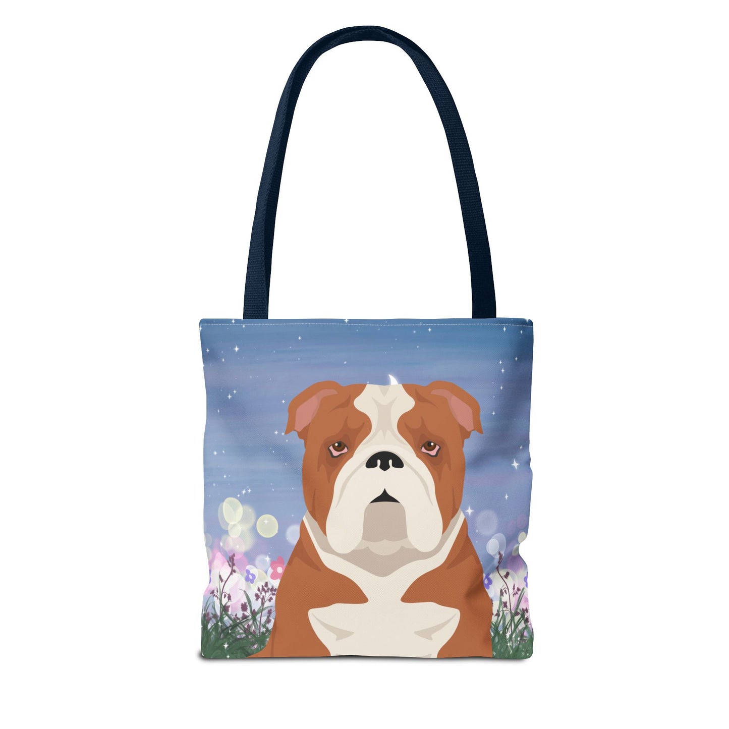 Bulldog Dog Tote Bag 13x13