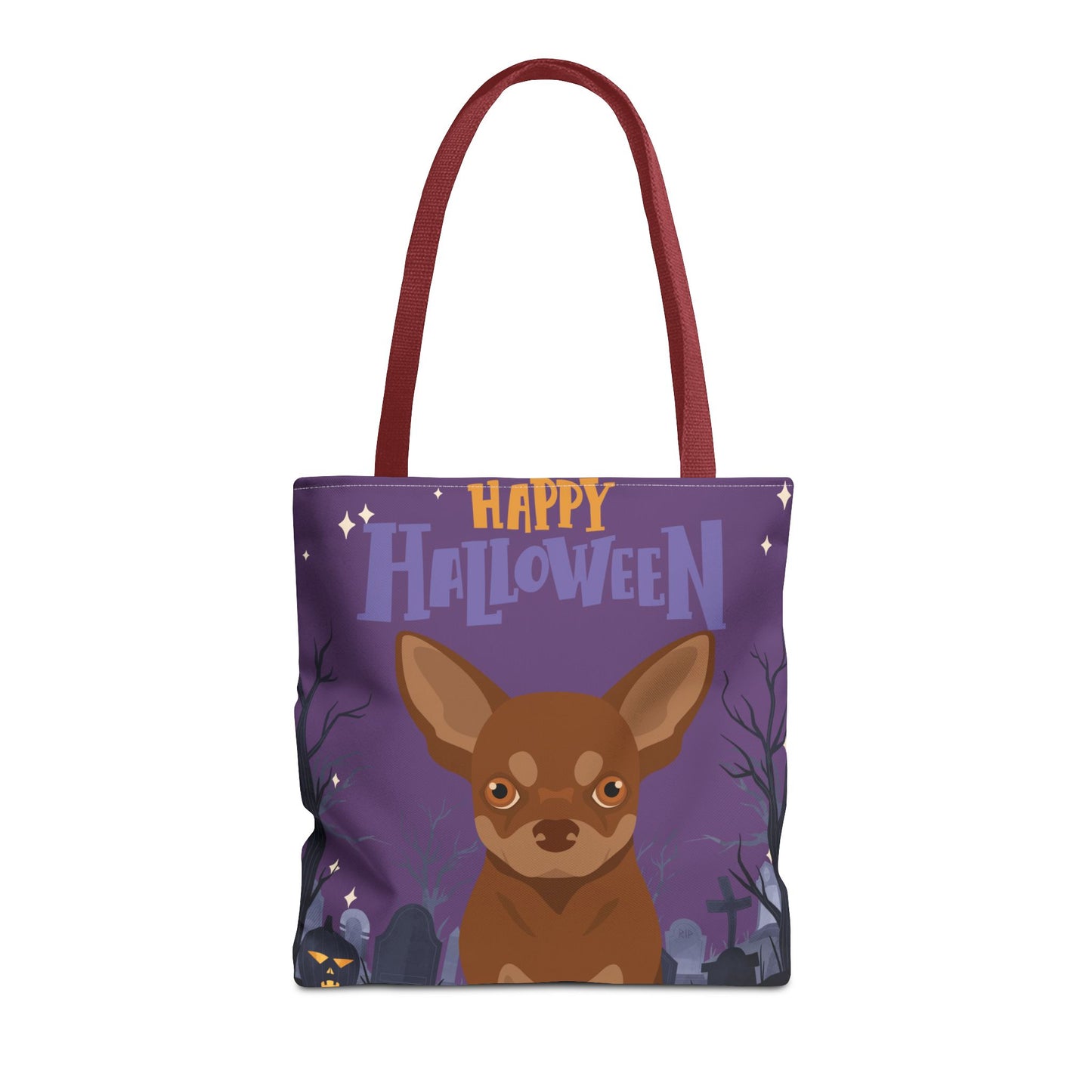Chihuahua Dog Happy Halloween Tote Bag 16x16