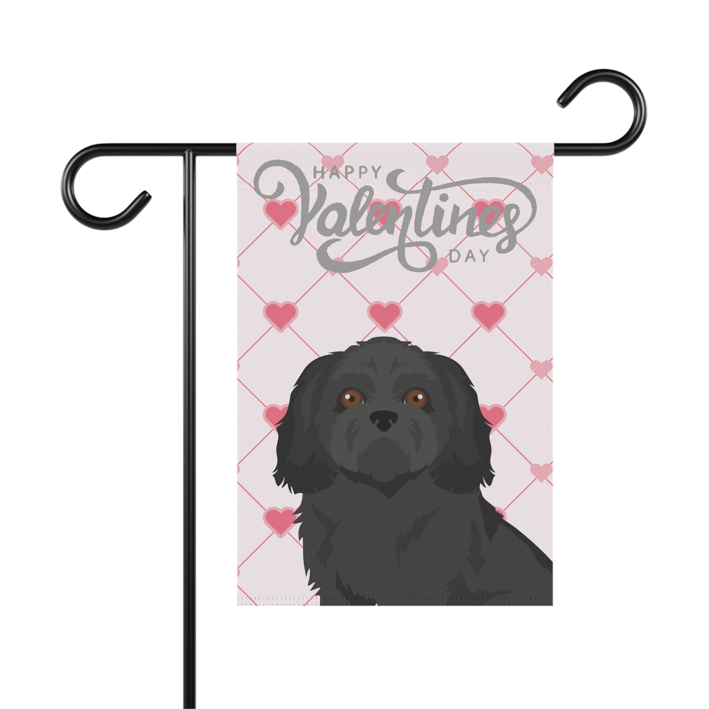 Shih Tzu Dog Valentines Day Garden Flag