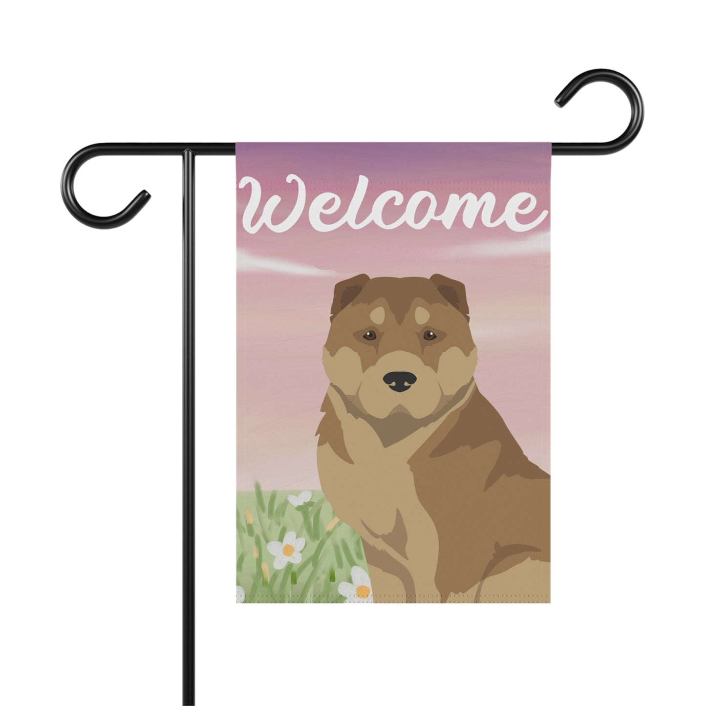American Gampr Dog Welcome Garden Flag