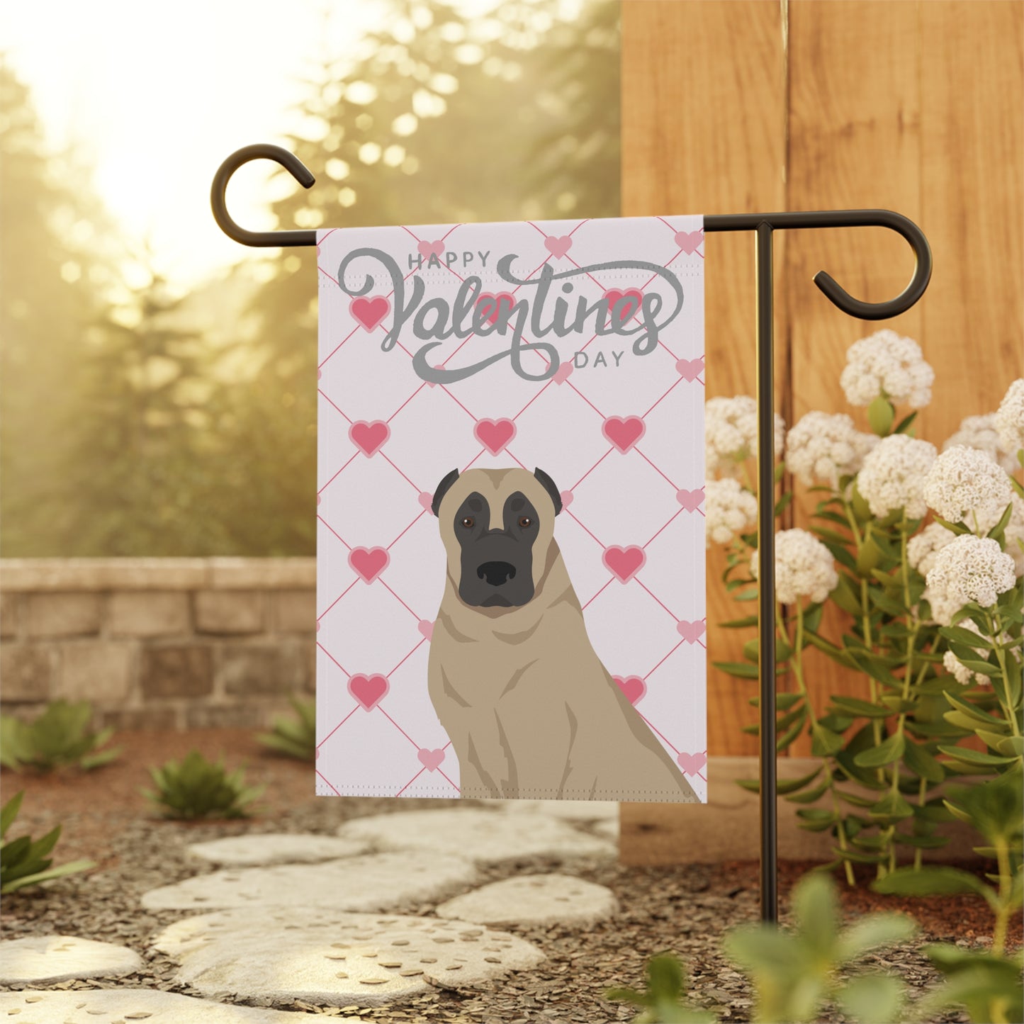 Kangal Dog Valentines Day Garden Flag