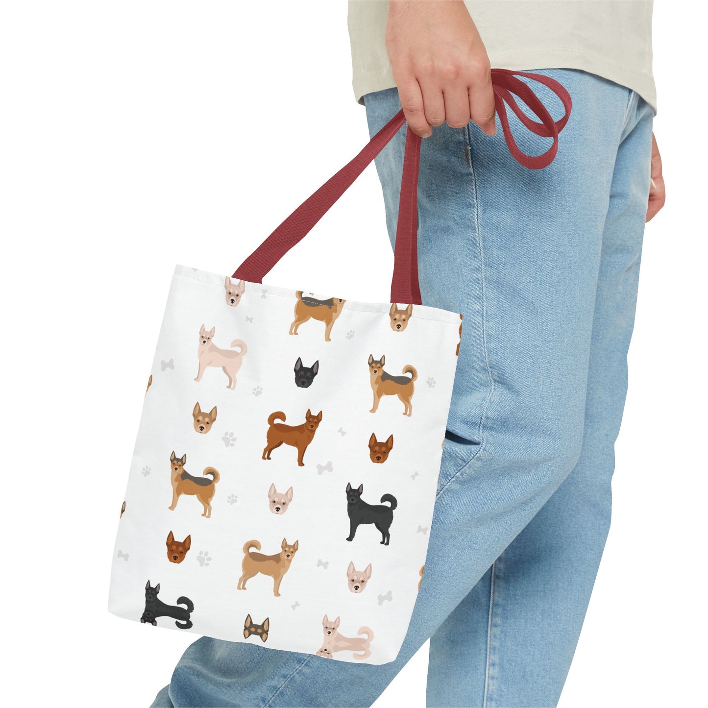 Norwegian Lundehund Dog Tote Bag