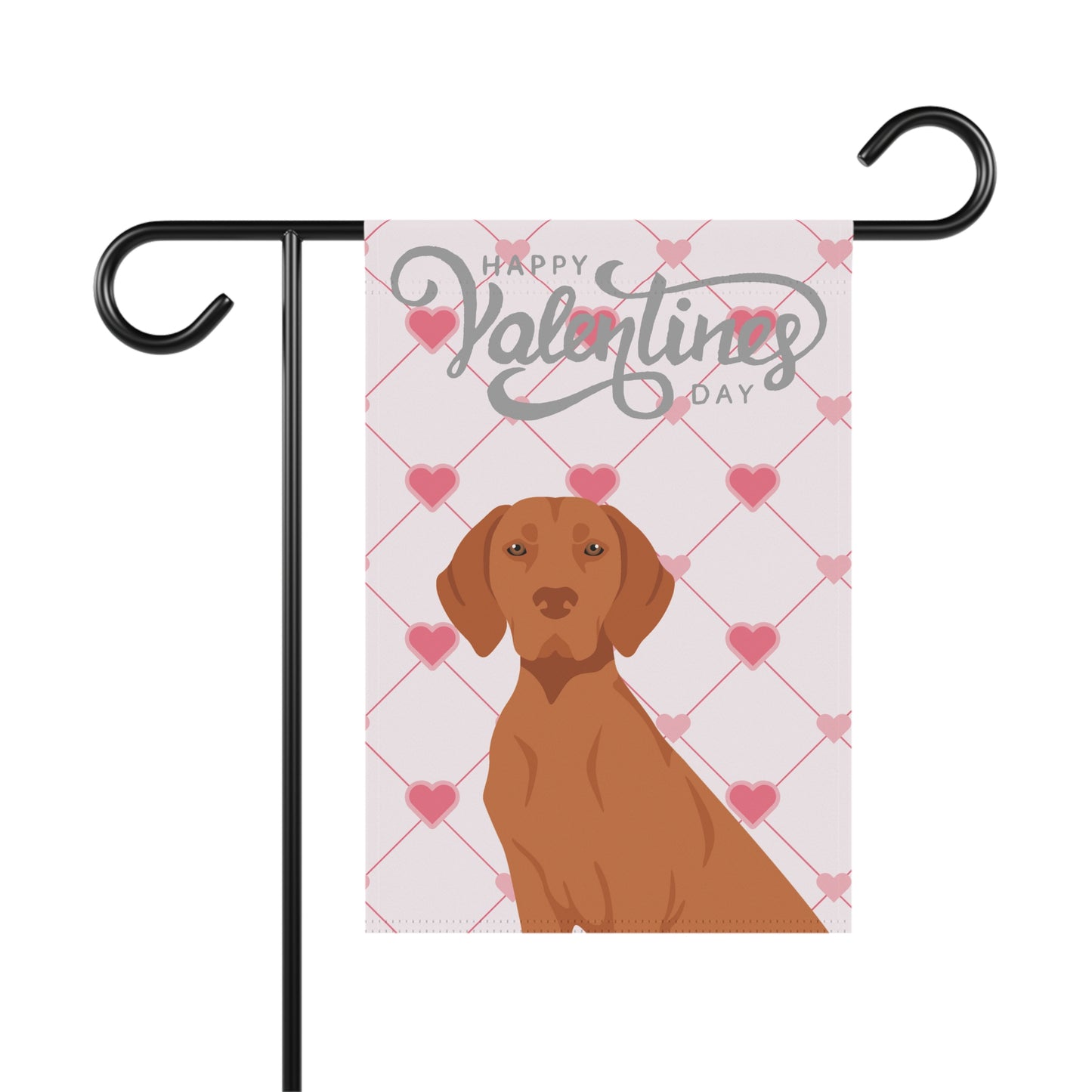 Vizsla Dog Valentines Day Garden Flag