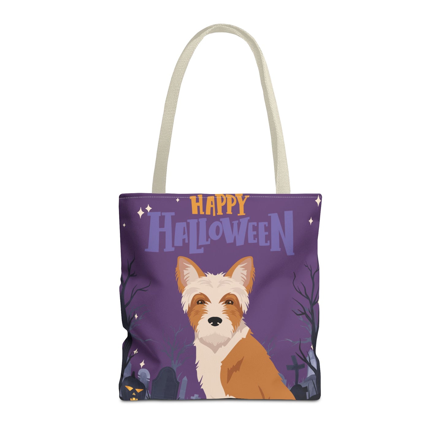 Portuguese Podengo Dog Happy Halloween Tote Bag 16x16