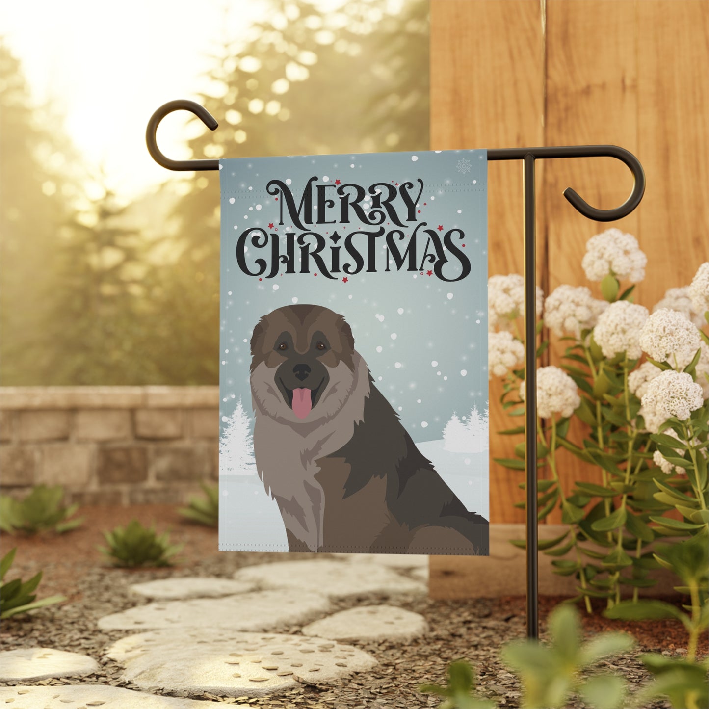Caucasian Shepherd Dog Garden Flag