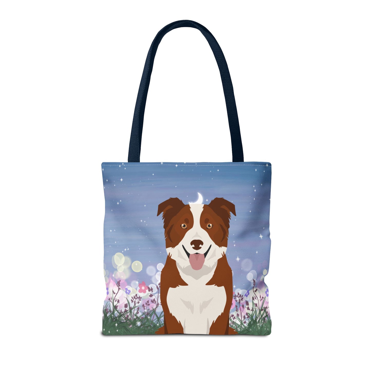 Border Collie Dog Tote Bag 16x16