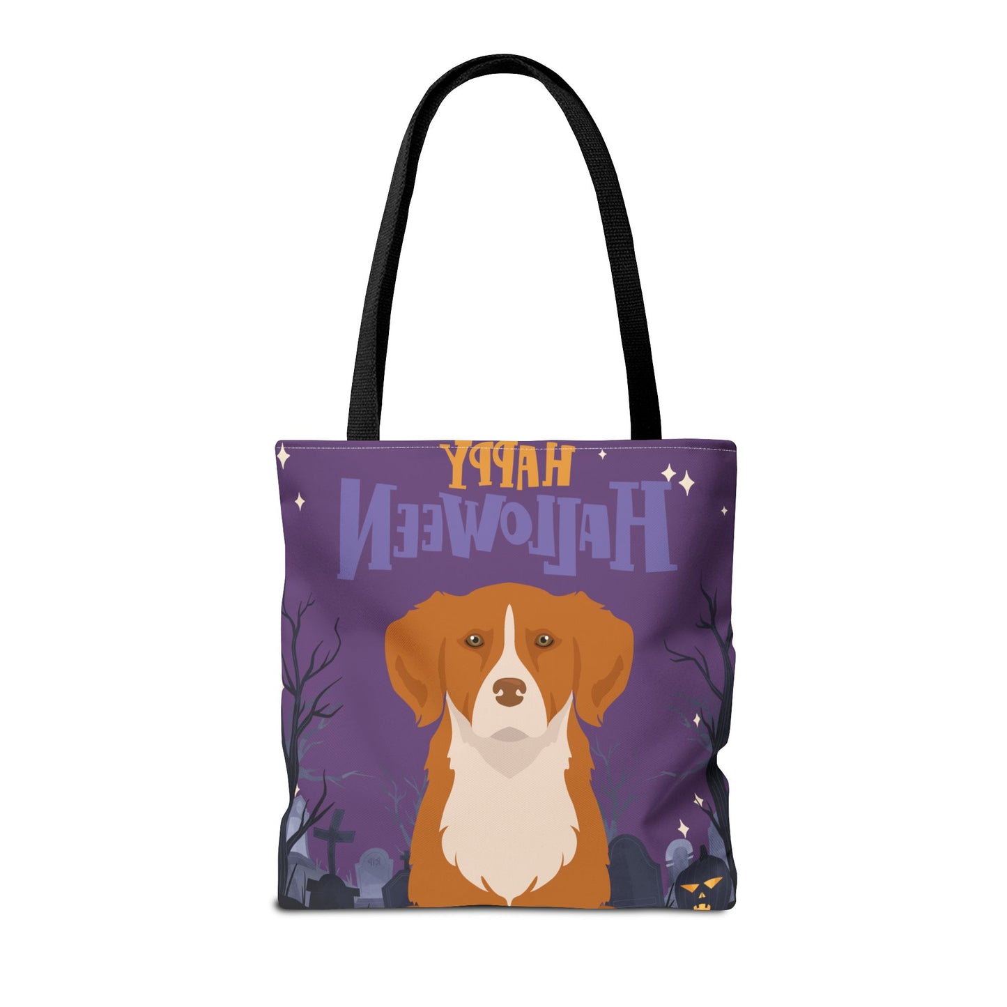 Nova Scotia Duck Tolling Retriever Dog Happy Halloween Tote Bag 16x16