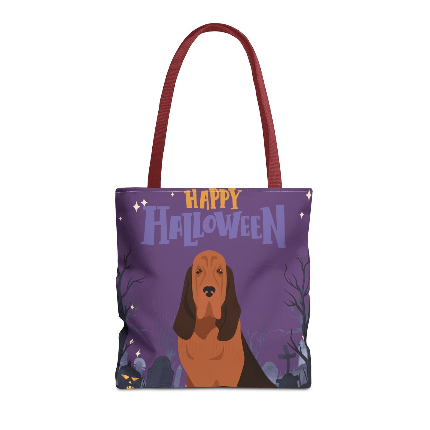 Bloodhound Dog Happy Halloween Tote Bag 16x16