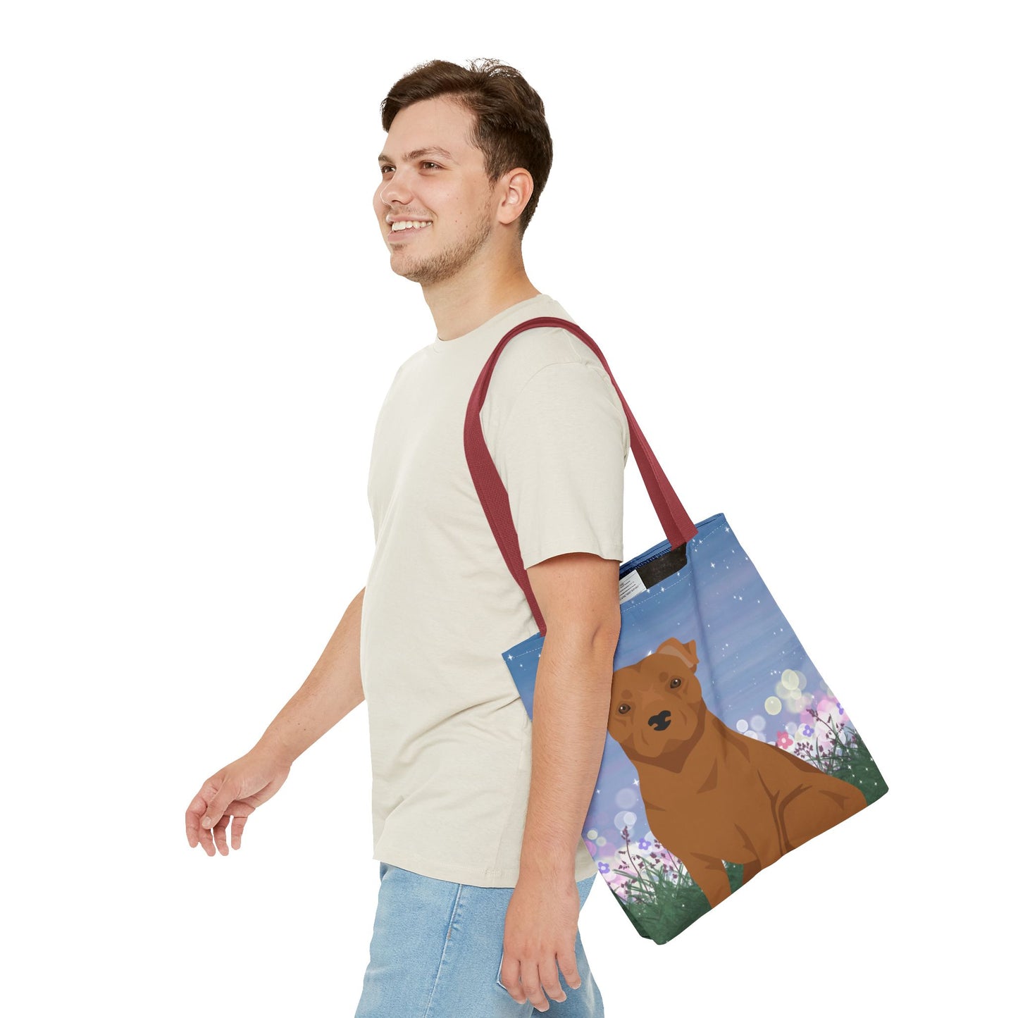 Staffordshire Bull Terrier Dog Tote Bag 16x16