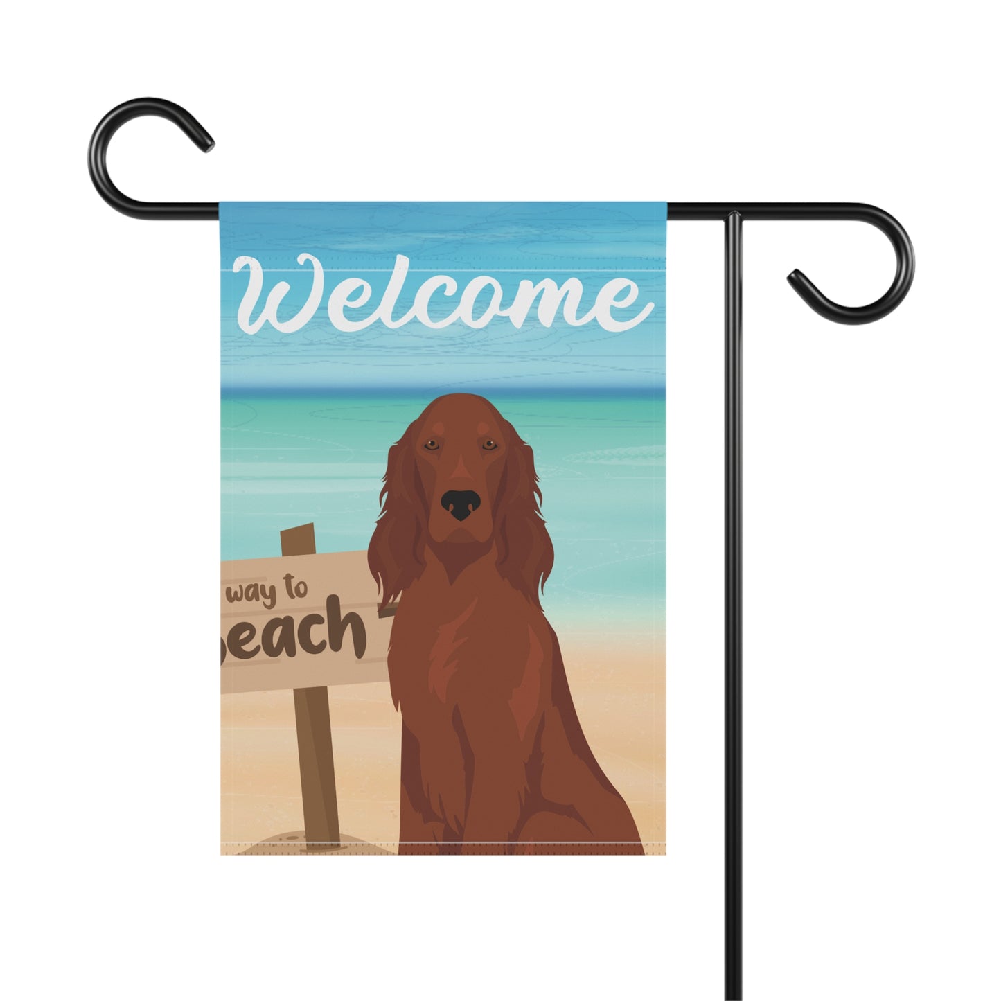 Irish Setter Dog Garden Flag