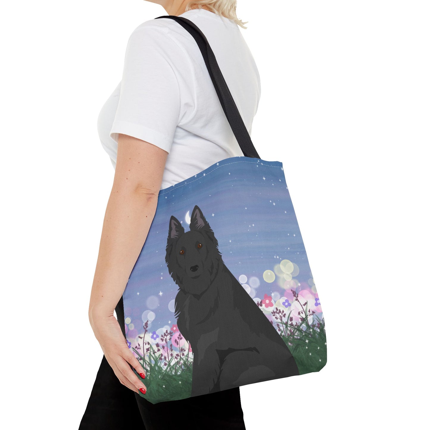 Belgian Sheepdog Dog Tote Bag 16x16