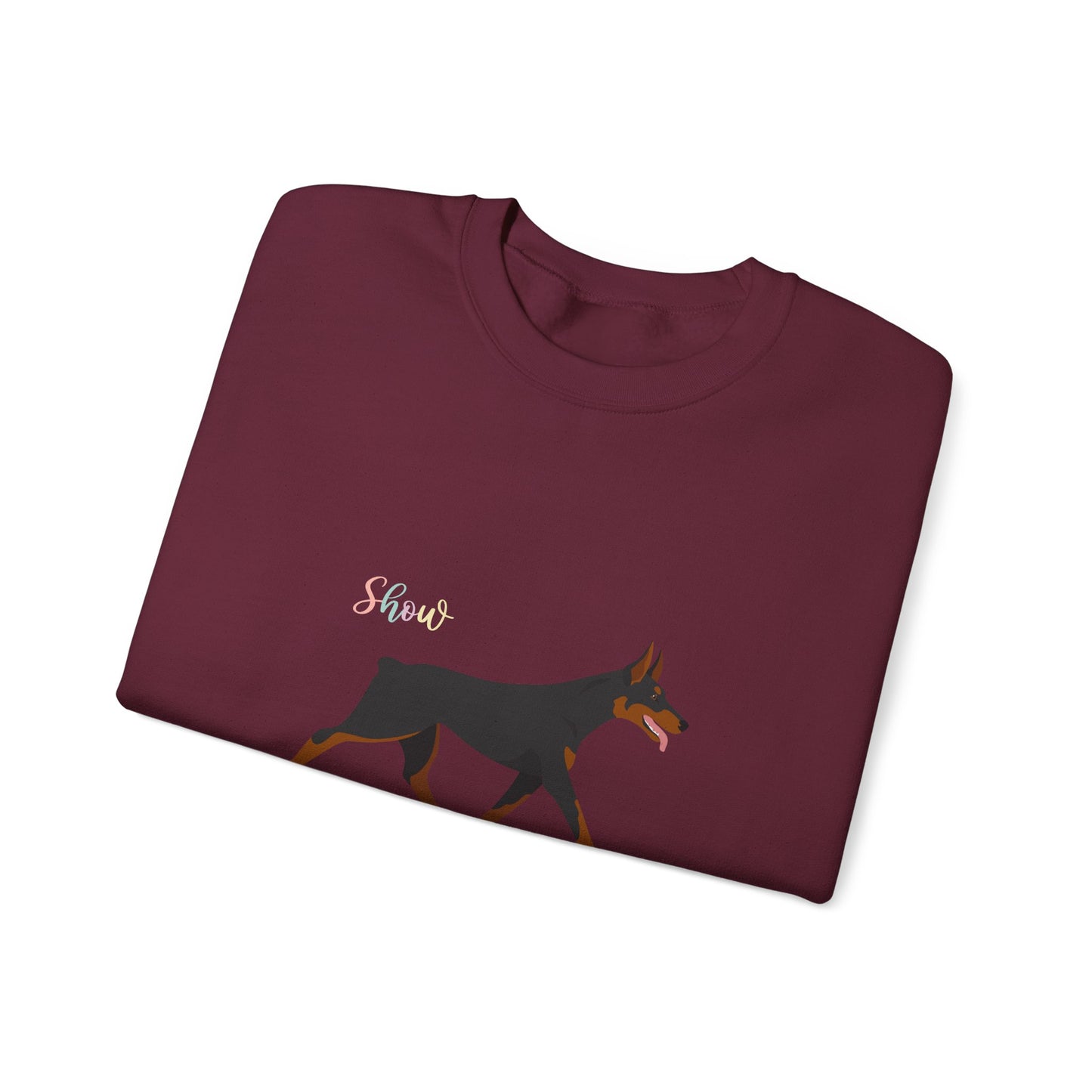 Doberman Pinscher Dog Unisex Heavy Blend Crewneck Sweatshirt
