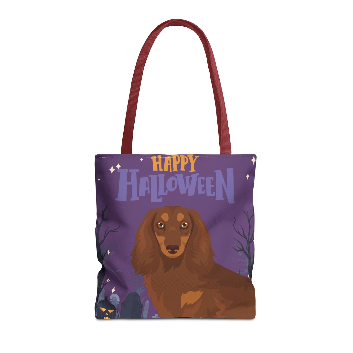 Dachshund Dog Happy Halloween Tote Bag 16x16