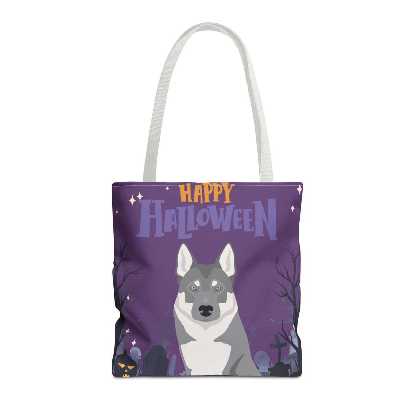 Czechoslovakian Wolfdog Dog Happy Halloween Tote Bag 16x16