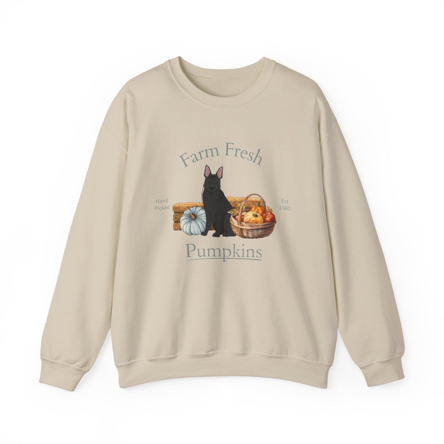 German Shpeherd Dog Fall Farm Fresh Unisex Heavy Blend Crewneck Sweatshirt