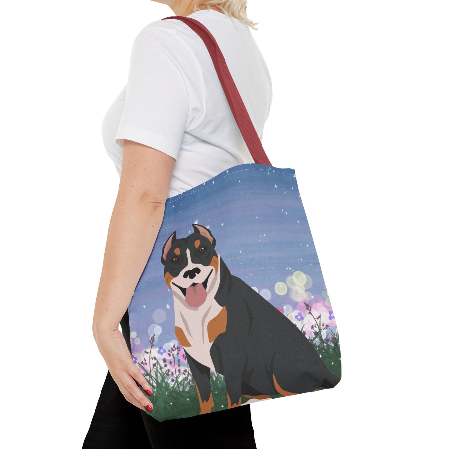 Pit Bull Dog Tote Bag 16x16