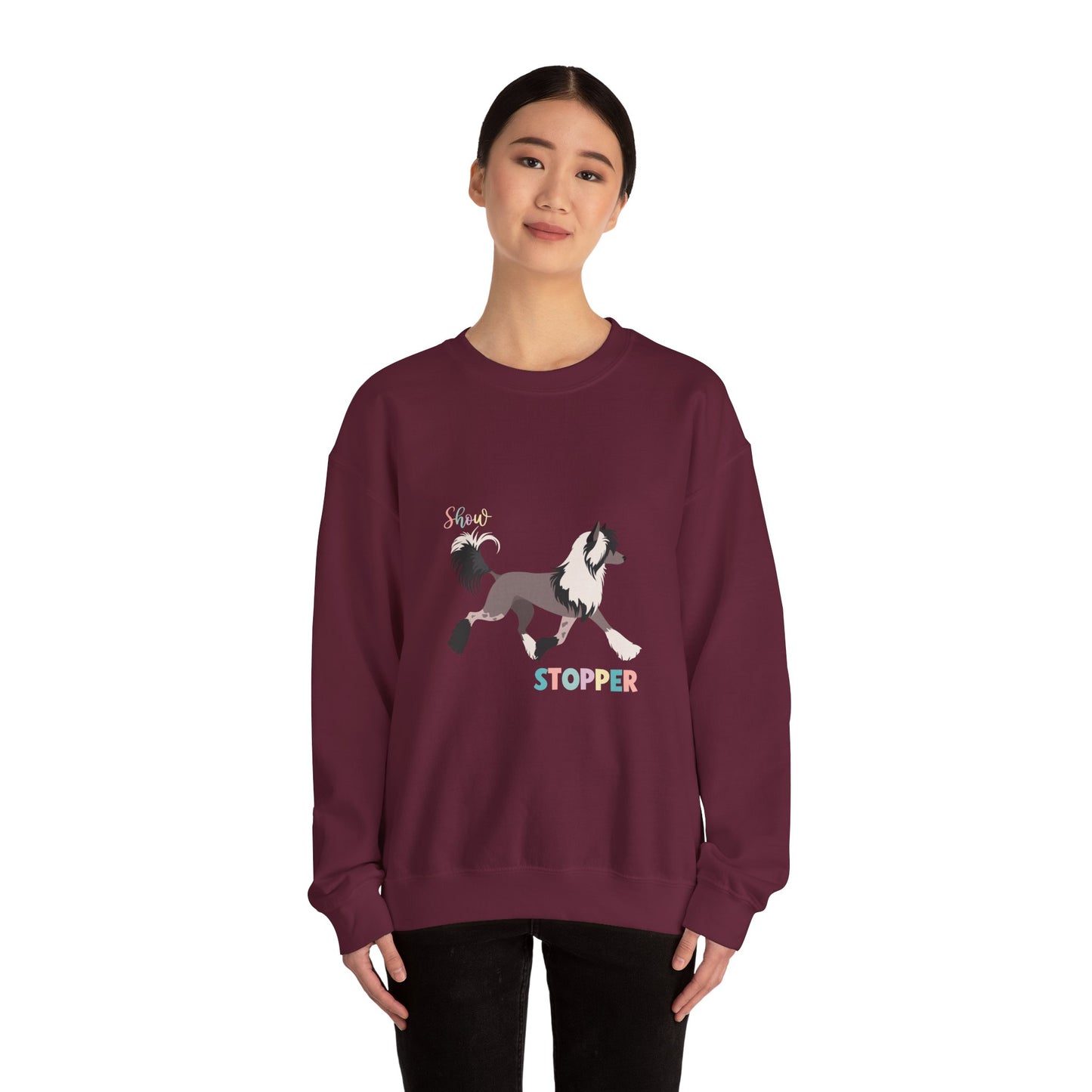 Chinese Crested Dog Dog Unisex Heavy Blend Crewneck Sweatshirt