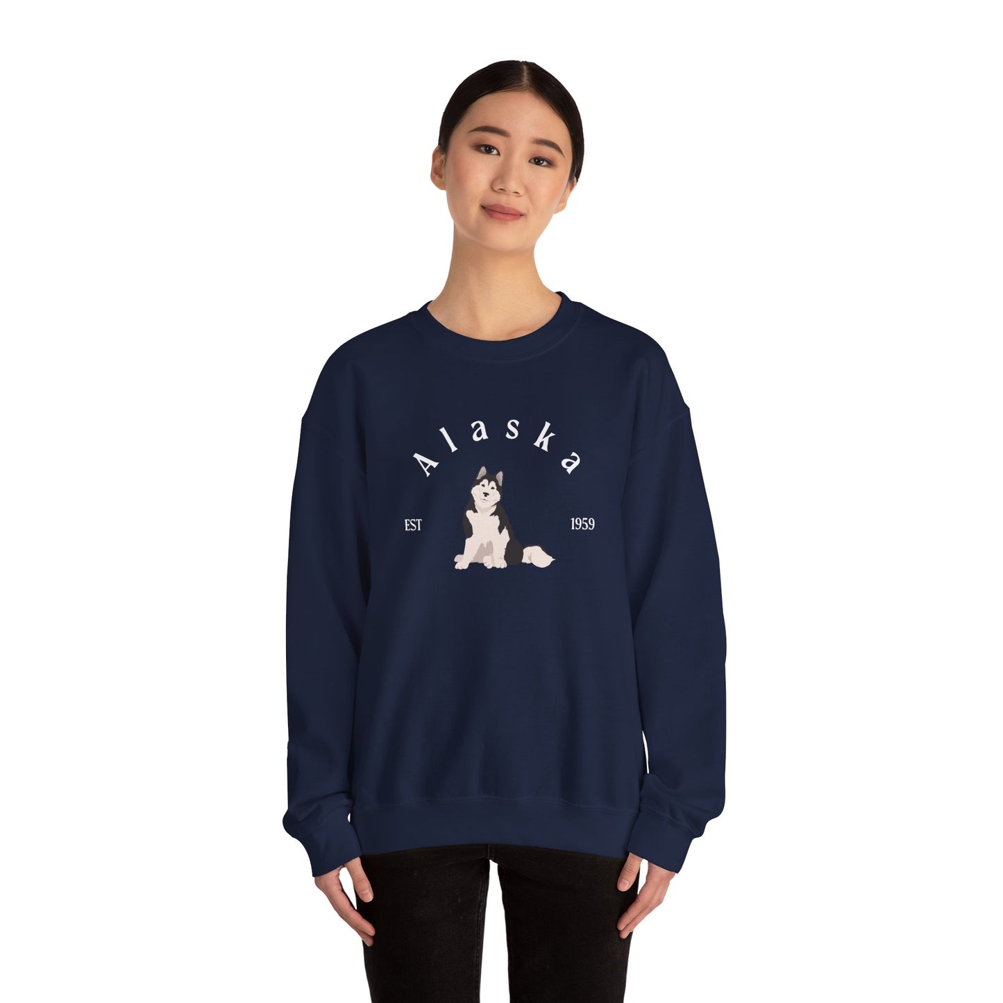 Alaskan Malamute State Dogs Unisex Heavy Blend Crewneck Sweatshirt