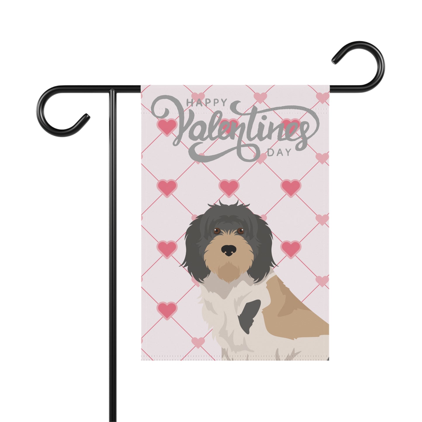 Grand Bassett Griffon Vendeen Dog Valentines Day Garden Flag