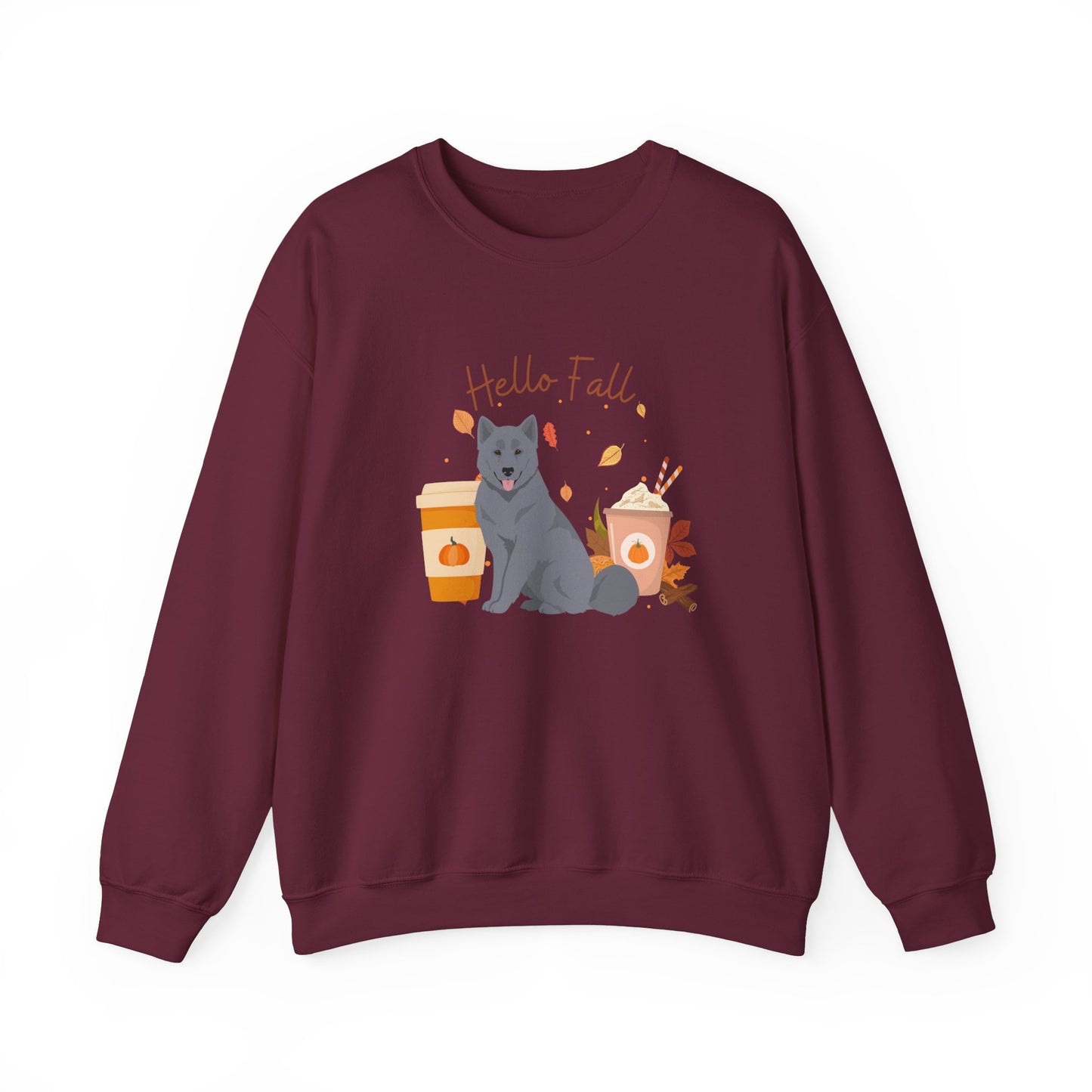 Canadian Inuit Dog Fall Halloween Unisex Heavy Blend Crewneck Sweatshirt