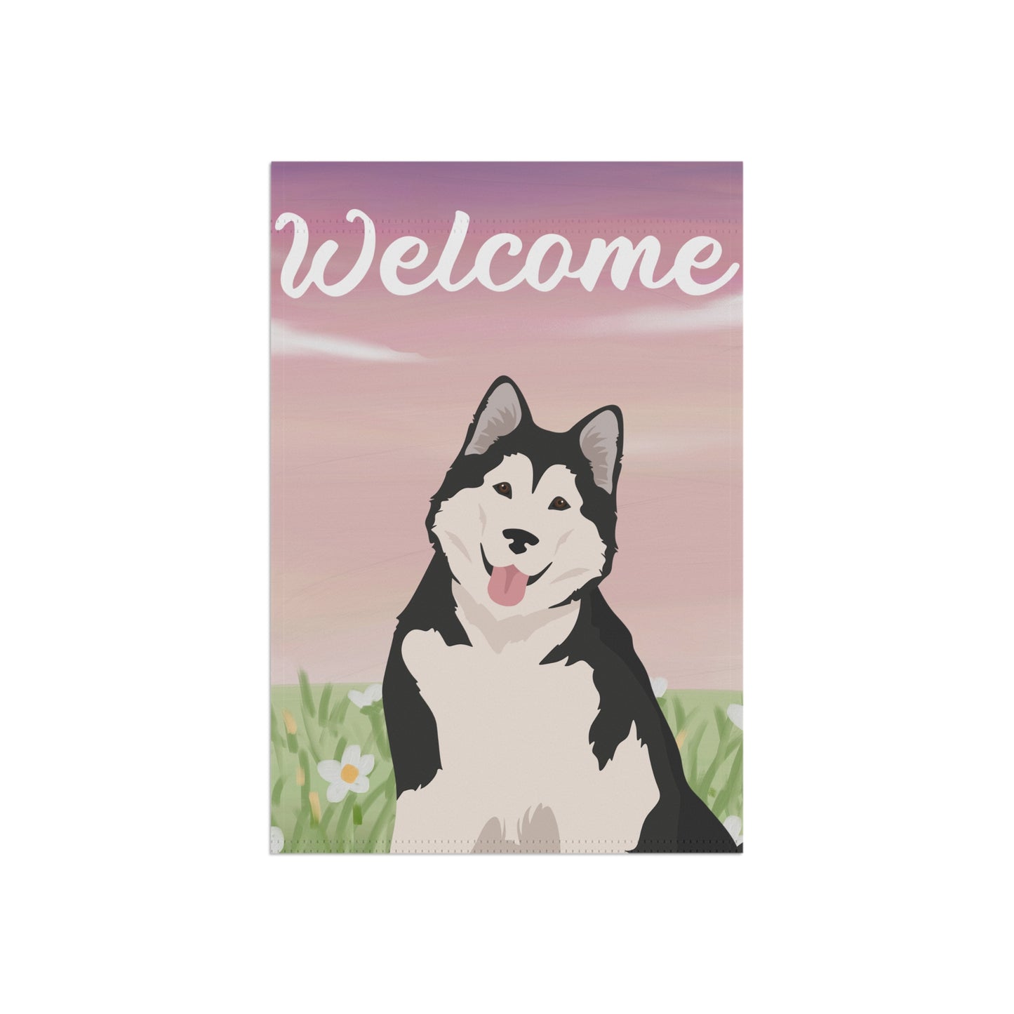 Alaska Malamute Dog Welcome Garden Flag