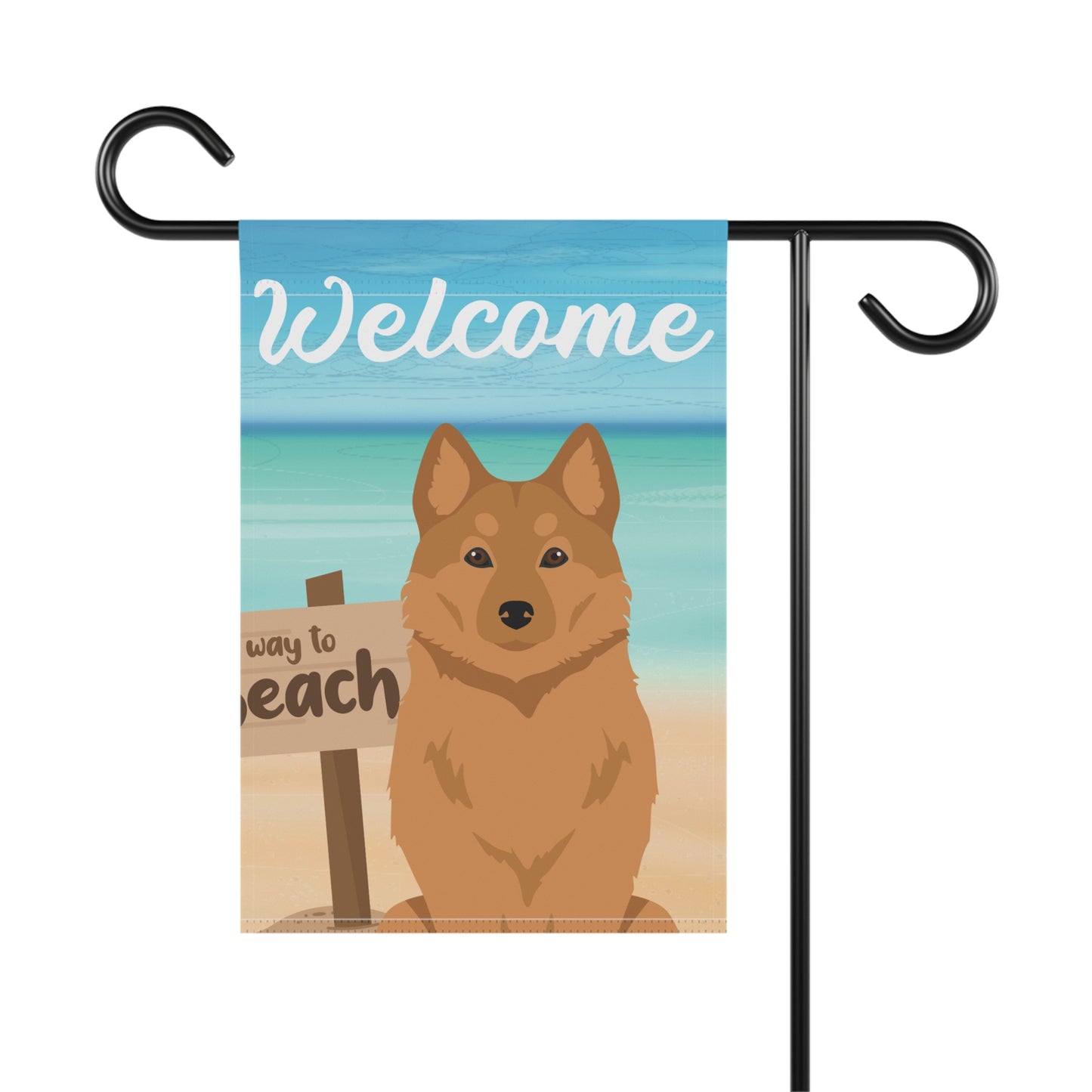 Finnish Spitz Dog Garden Flag