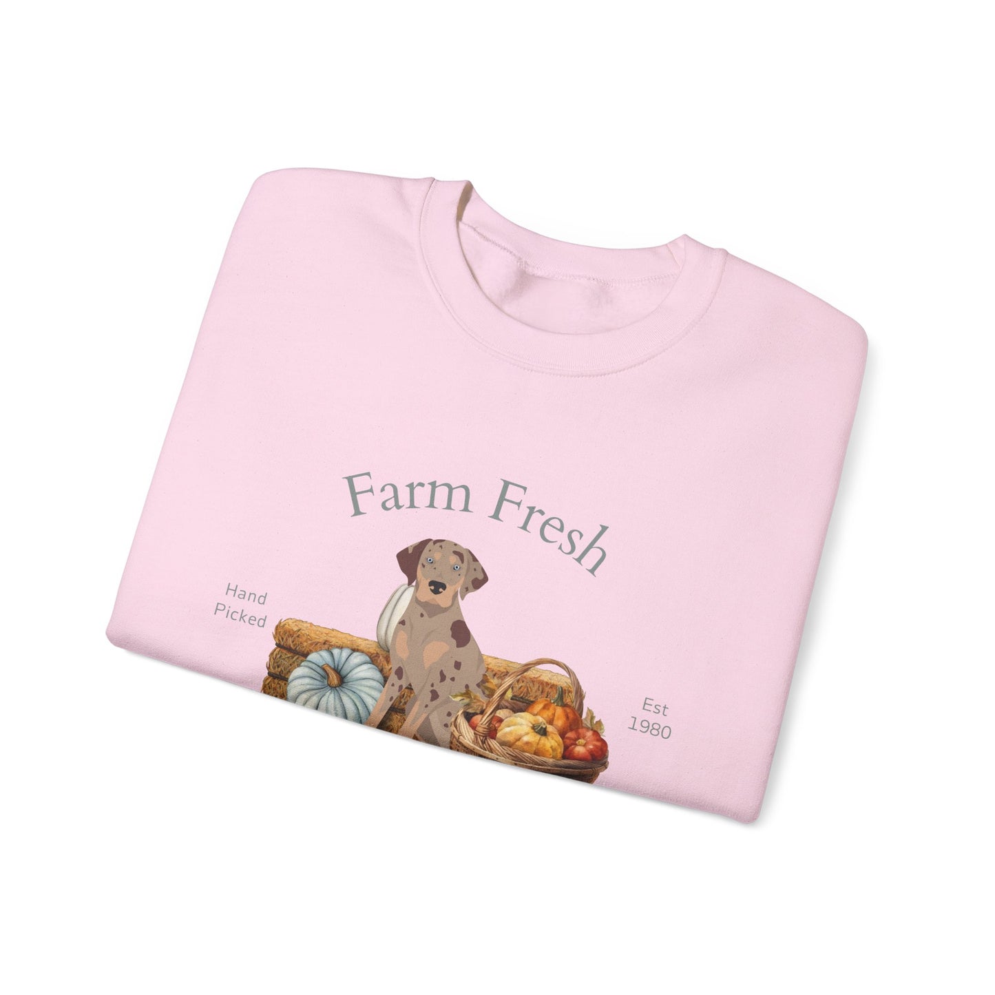 Catahoula Leopard Dog Dog Fall Farm Fresh Unisex Heavy Blend Crewneck Sweatshirt