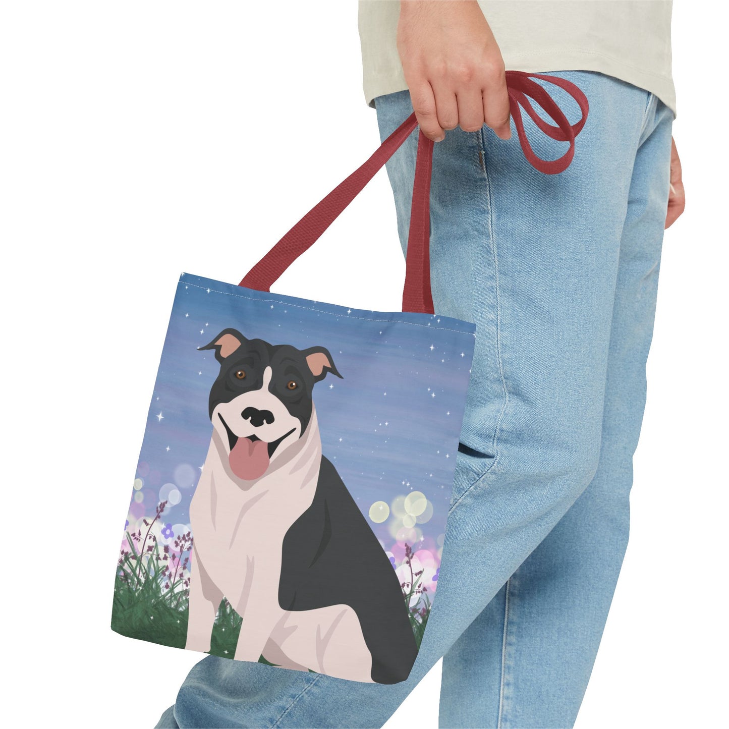 Pit Bull Dog Tote Bag 13x13