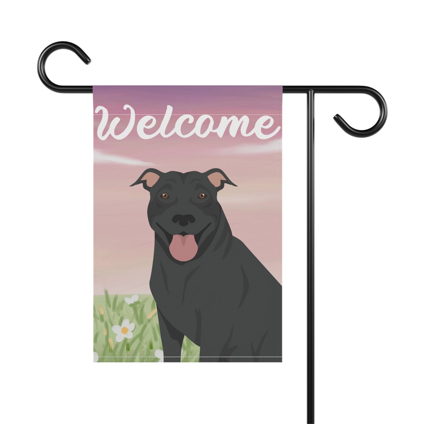 Pit Bull Dog Welcome Garden Flag