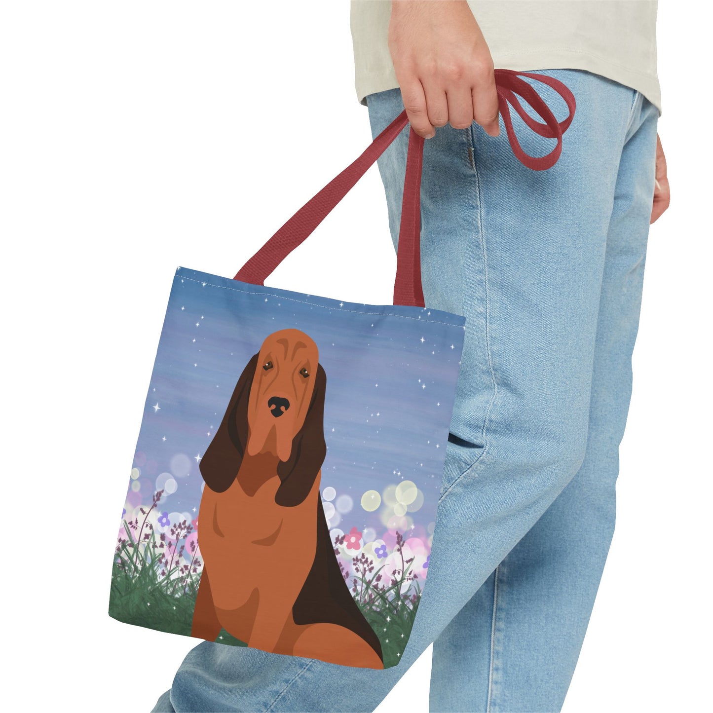 Bloodhound Dog Tote Bag 13x13