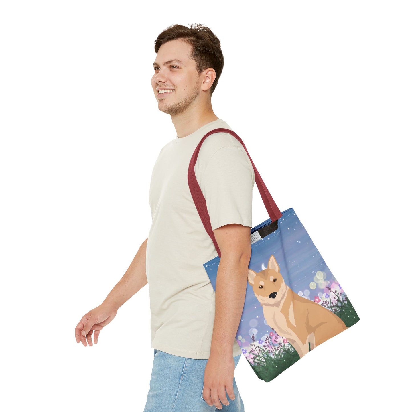 Korean Jindo Dog Tote Bag 16x16