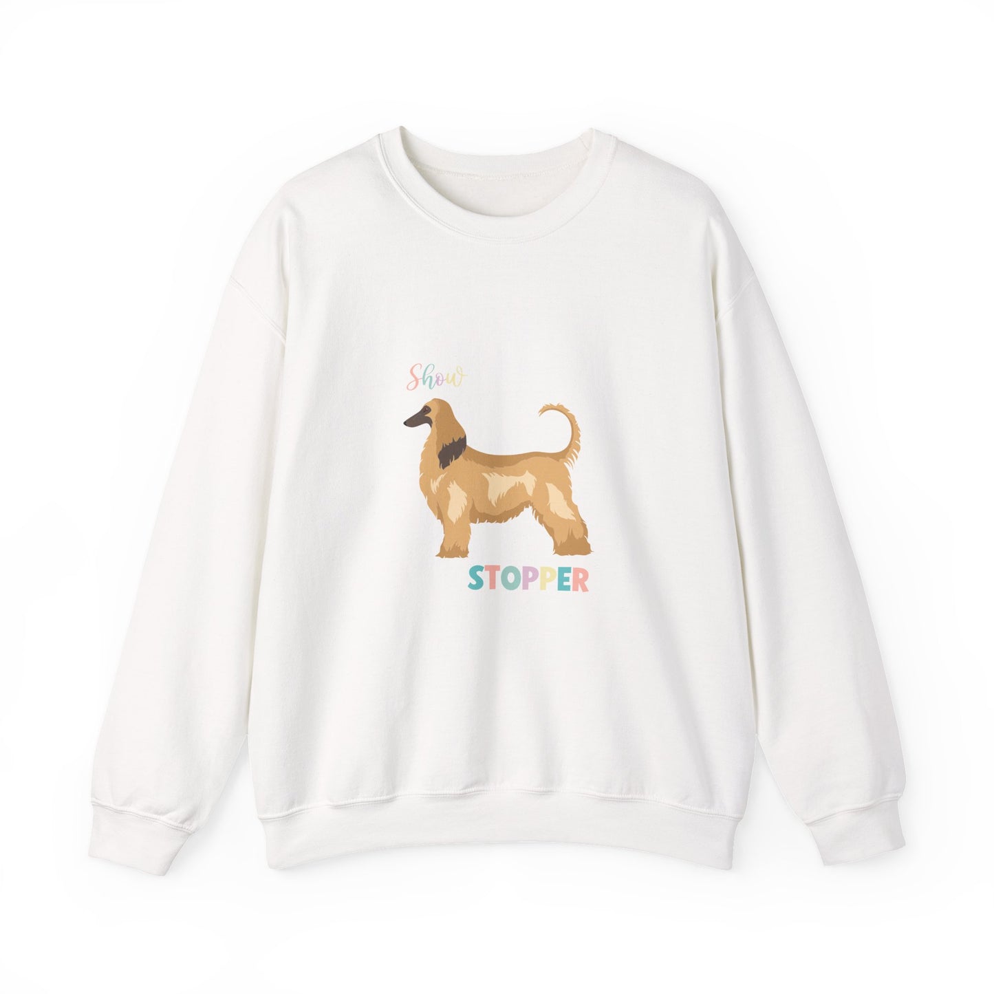 Afghan Hound Dog Unisex Heavy Blend Crewneck Sweatshirt