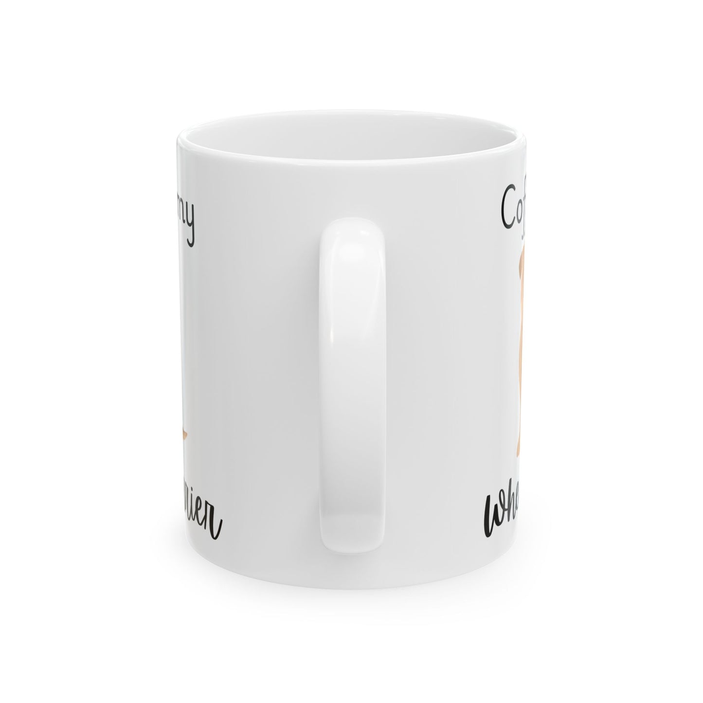 Coffee and My Wheaten Terrier Ceramic Mug | Dog Lover Gift, Pet Owner Cup, Cute Mug for Dog Moms, Funny Mug for Coffee Lovers,